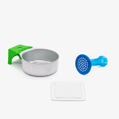 Kit Maximix+ : récipient de préparation, filtre antibactérien, tampon sec