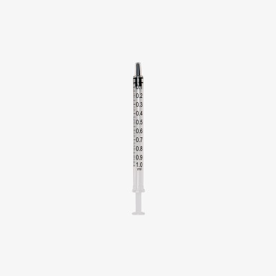 1 ml syringe with low dead space