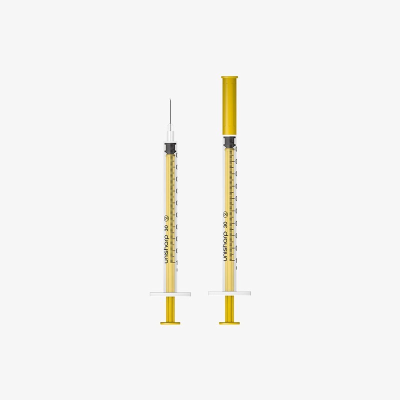 Unisharp syringe 1 ml 30G