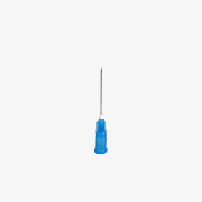 Blue needle ø 23G – 0.60 mm x 30 mm (1¼ inch)