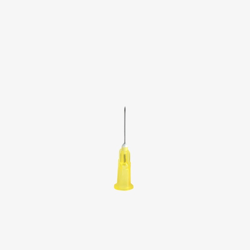 Yellow needle ø 30G – 0.30 mm x 12 mm  (½ inch)