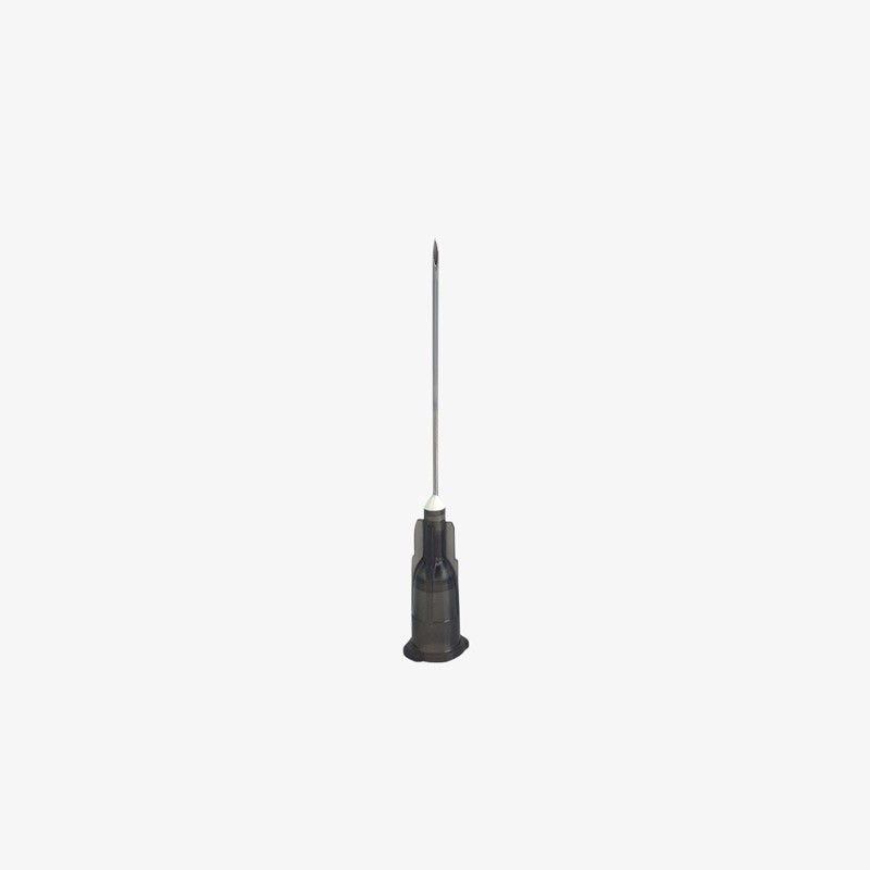 Black needle ø 22G – 0.70 mm x 30 mm (1¼ inch)