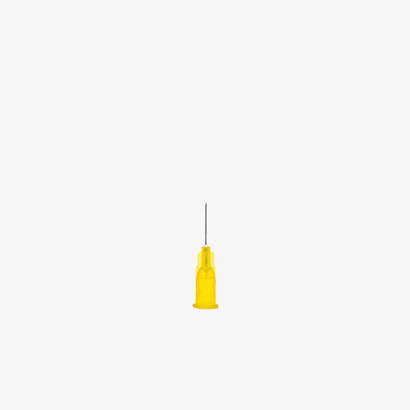 Aiguille jaune ø 30G - 0,30 mm x 12 mm