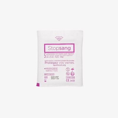 Stopsang post-injection compress