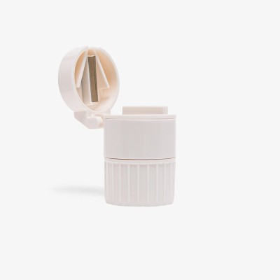 Pill box with cutter and crusher